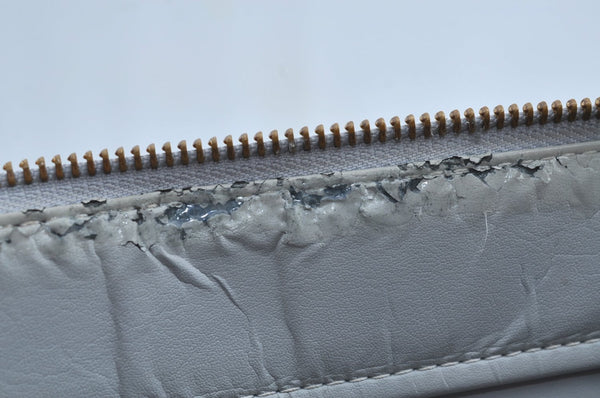 Auth Louis Vuitton Vernis Columbus Shoulder Tote Bag Light Green LV Junk J9617