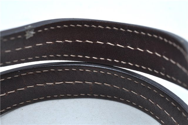 Authentic GUCCI GG Crystal Ribbon Hand Boston Bag PVC Leather 181485 Brown J9623