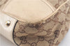 Authentic GUCCI Sherry Line Princy Ribbon Tote Bag GG Canvas 163805 Brown J9624
