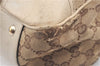 Authentic GUCCI Sherry Line Princy Ribbon Tote Bag GG Canvas 163805 Brown J9624