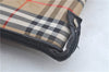 Authentic Burberrys Nova Check Garment Cover Canvas Leather Beige Black J9625