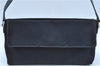 Authentic FENDI Vintage Shoulder Hand Bag Purse Canvas Leather Navy Blue J9628