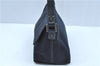 Authentic FENDI Vintage Shoulder Hand Bag Purse Canvas Leather Navy Blue J9628