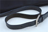 Authentic FENDI Vintage Shoulder Hand Bag Purse Canvas Leather Navy Blue J9628