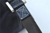 Authentic FENDI Vintage Shoulder Hand Bag Purse Canvas Leather Navy Blue J9628