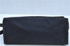 Authentic FENDI Vintage Shoulder Hand Bag Purse Canvas Leather Navy Blue J9628