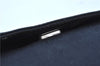 Authentic FENDI Vintage Shoulder Hand Bag Purse Canvas Leather Navy Blue J9628