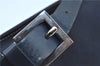 Authentic FENDI Vintage Shoulder Hand Bag Purse Canvas Leather Navy Blue J9628