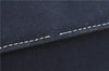 Authentic FENDI Vintage Shoulder Hand Bag Purse Canvas Leather Navy Blue J9628