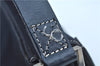 Authentic FENDI Vintage Shoulder Hand Bag Purse Canvas Leather Navy Blue J9628