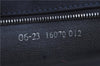 Authentic FENDI Vintage Shoulder Hand Bag Purse Canvas Leather Navy Blue J9628