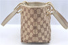 Authentic GUCCI Eclipse Hand Tote Bag GG Canvas Leather 120844 Brown Ivory J9633