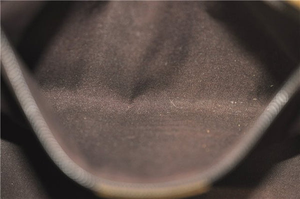 Authentic GUCCI Eclipse Hand Tote Bag GG Canvas Leather 120844 Brown Ivory J9633