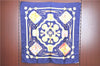 Authentic HERMES Carre 90 Scarf "LES TAMBOURS" Silk Navy Blue J9635