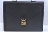 Authentic Louis Vuitton Epi Serviette Ambassadeur Black M54412 Briefcase J9639