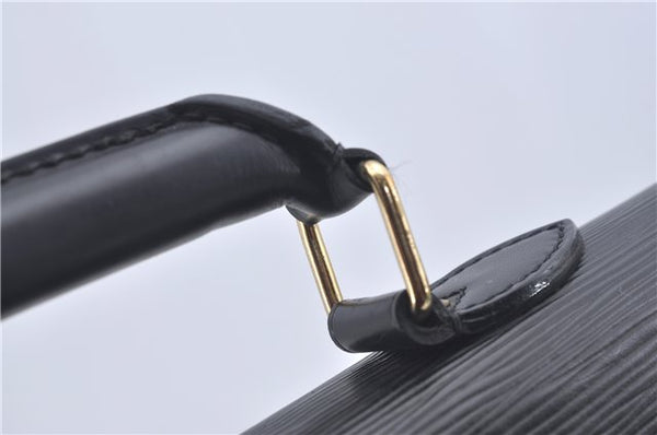 Authentic Louis Vuitton Epi Serviette Ambassadeur Black M54412 Briefcase J9639