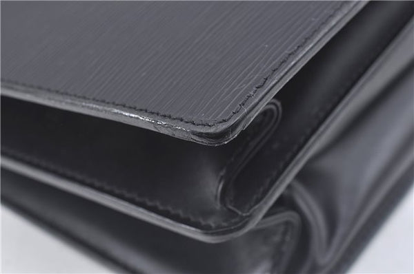 Authentic Louis Vuitton Epi Serviette Ambassadeur Black M54412 Briefcase J9639