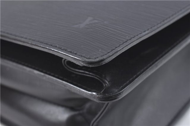 Authentic Louis Vuitton Epi Serviette Ambassadeur Black M54412 Briefcase J9639