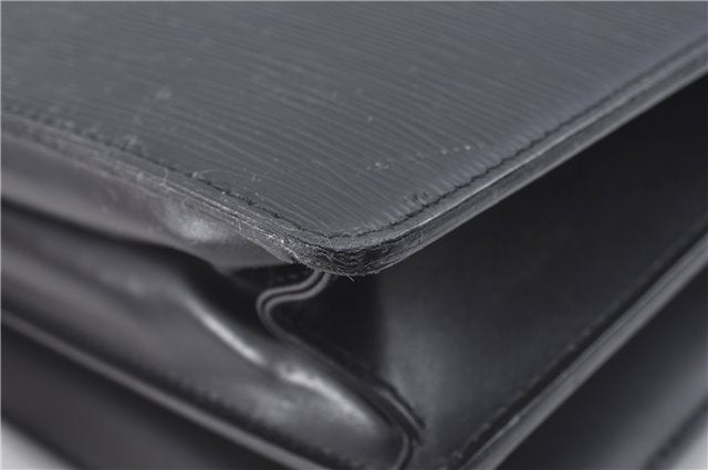 Authentic Louis Vuitton Epi Serviette Ambassadeur Black M54412 Briefcase J9639
