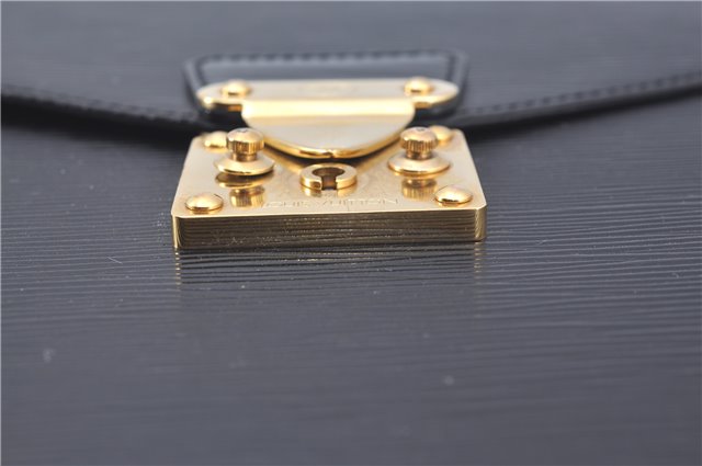 Authentic Louis Vuitton Epi Serviette Ambassadeur Black M54412 Briefcase J9639