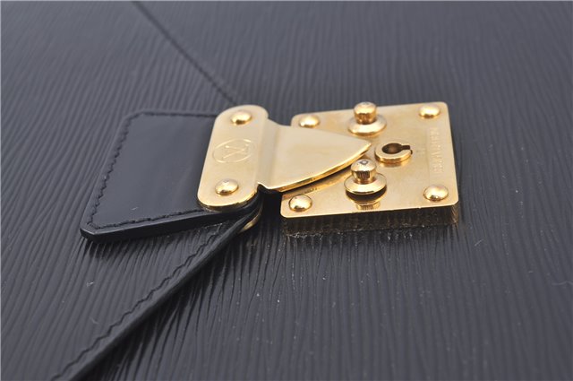 Authentic Louis Vuitton Epi Serviette Ambassadeur Black M54412 Briefcase J9639