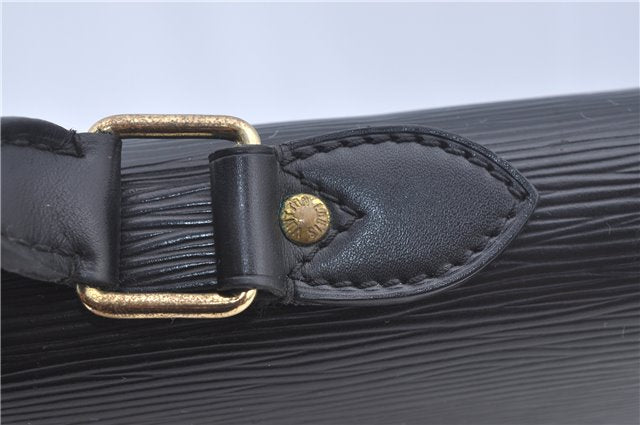 Authentic Louis Vuitton Epi Serviette Ambassadeur Black M54412 Briefcase J9639