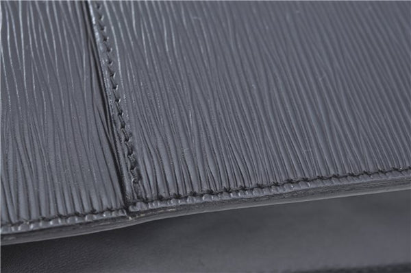 Authentic Louis Vuitton Epi Serviette Ambassadeur Black M54412 Briefcase J9639