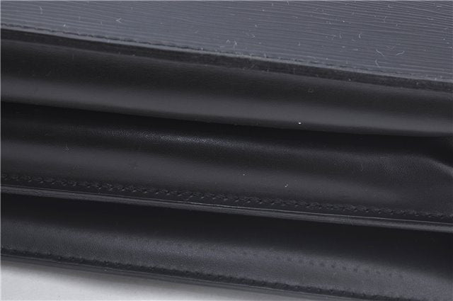 Authentic Louis Vuitton Epi Serviette Ambassadeur Black M54412 Briefcase J9639