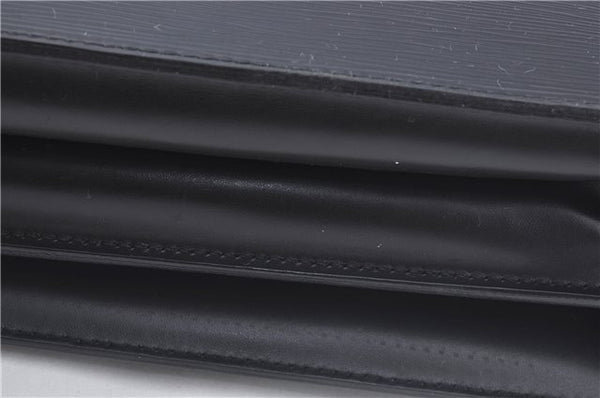 Authentic Louis Vuitton Epi Serviette Ambassadeur Black M54412 Briefcase J9639