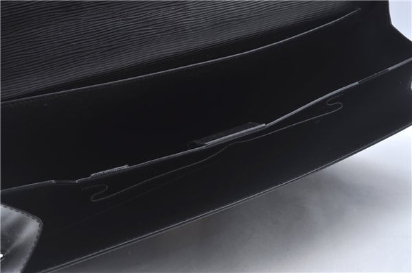 Authentic Louis Vuitton Epi Serviette Ambassadeur Black M54412 Briefcase J9639