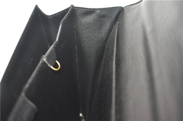 Authentic Louis Vuitton Epi Serviette Ambassadeur Black M54412 Briefcase J9639