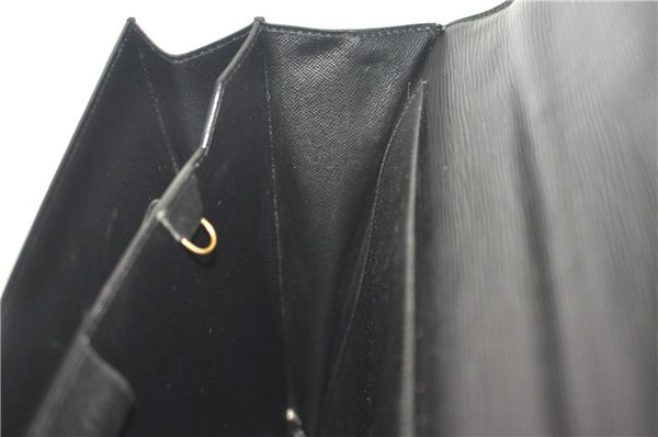 Authentic Louis Vuitton Epi Serviette Ambassadeur Black M54412 Briefcase J9639