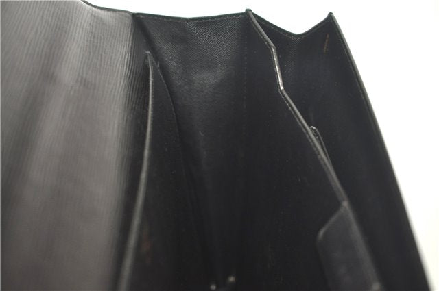Authentic Louis Vuitton Epi Serviette Ambassadeur Black M54412 Briefcase J9639