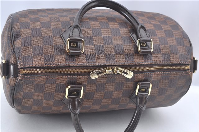 Authentic Louis Vuitton Damier Speedy Bandouliere 30 Hand Bag N41367 LV J9641