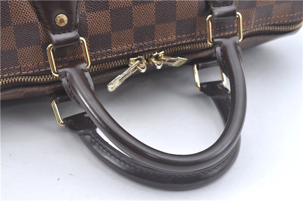 Authentic Louis Vuitton Damier Speedy Bandouliere 30 Hand Bag N41367 LV J9641