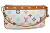 Louis Vuitton Monogram Multicolor Pochette Accessoires Pouch M92649 White J9643