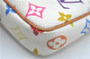 Louis Vuitton Monogram Multicolor Pochette Accessoires Pouch M92649 White J9643