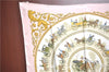 Authentic HERMES Carre 90 Scarf "LA PROMENADE DE LONGCHAMPS" Silk Pink Box J9644