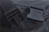 Authentic CHANEL Sports Line CC Logo Shoulder Boston Bag PVC Nylon Black J9647