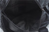 Authentic CHANEL Sports Line CC Logo Shoulder Boston Bag PVC Nylon Black J9647