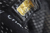 Authentic CHANEL Sports Line CC Logo Shoulder Boston Bag PVC Nylon Black J9647