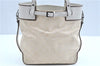 Authentic GUCCI Shoulder Tote Bag Purse GG Canvas Leather 107757 White J9650
