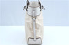 Authentic GUCCI Shoulder Tote Bag Purse GG Canvas Leather 107757 White J9650