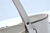 Authentic GUCCI Shoulder Tote Bag Purse GG Canvas Leather 107757 White J9650