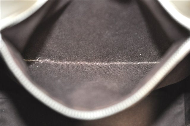 Authentic GUCCI Shoulder Tote Bag Purse GG Canvas Leather 107757 White J9650