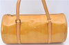 Authentic Louis Vuitton Vernis Bedford Hand Bag Yellow M91006 LV Junk J9652