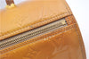 Authentic Louis Vuitton Vernis Bedford Hand Bag Yellow M91006 LV Junk J9652