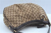 Authentic GUCCI Sukey Shoulder Tote Bag GG Canvas Leather 362726 Brown J9656