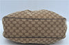 Authentic GUCCI Sukey Shoulder Tote Bag GG Canvas Leather 362726 Brown J9656