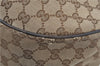 Authentic GUCCI Sukey Shoulder Tote Bag GG Canvas Leather 362726 Brown J9656